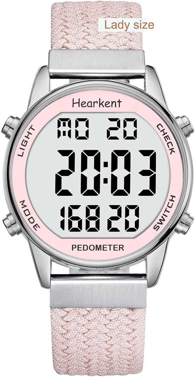 Hearkent Pedometer Watch for Walking Steps and Miles-Men&Women-Step Counter for by Hearkent
