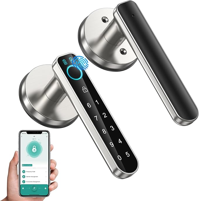 Fingerprint Door Lock-biometric Door Lock-Smart Door knob-with passcode keypad by Unknown