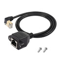 SinLoon 90 Degree Upward Angle Cat8 LAN Cable, RJ45 Male to Female Shielded by SinLoon