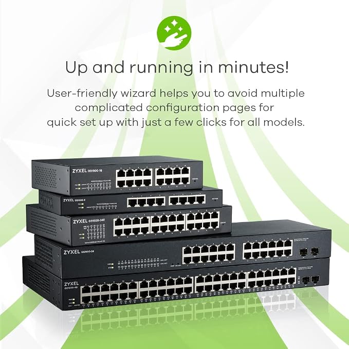 Zyxel 8 Port PoE Switch | Smart Managed | Gigabit Network Ethernet Switch | 8X - Image 5