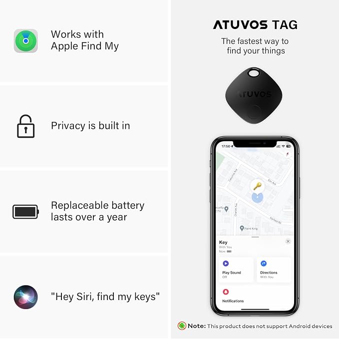 ATUVOS Air Tracker Tag-1 Pack, Keys Finder and Item Locator - Image 8