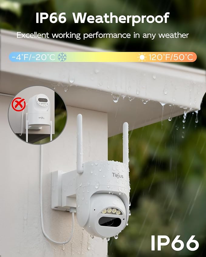5G/2.4G Security Camera Outdoor, 3MP Wired Cameras 24/7 Recording, Plug-in Power - Image 8