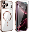 Magnetic Glossy Case for iPhone 17 Pro, iPhone 17Pro Phone Case Slim Clear by Unknown