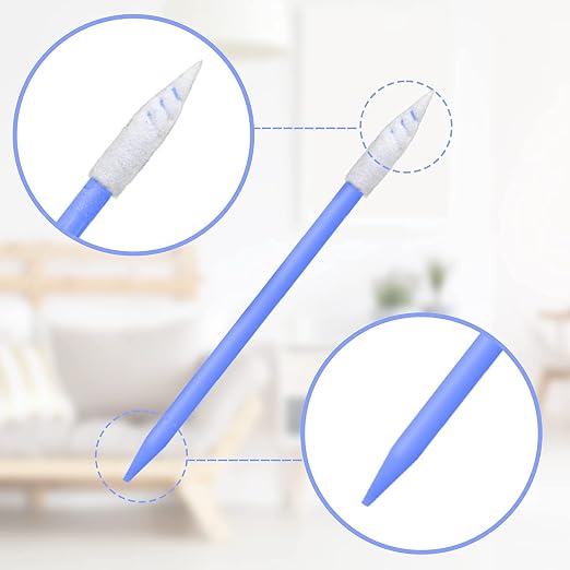 Wellgler's 100pcs Foam Cleaning Swabs, Cleaning Swab Kitip, Lab Swabs. - Image 2