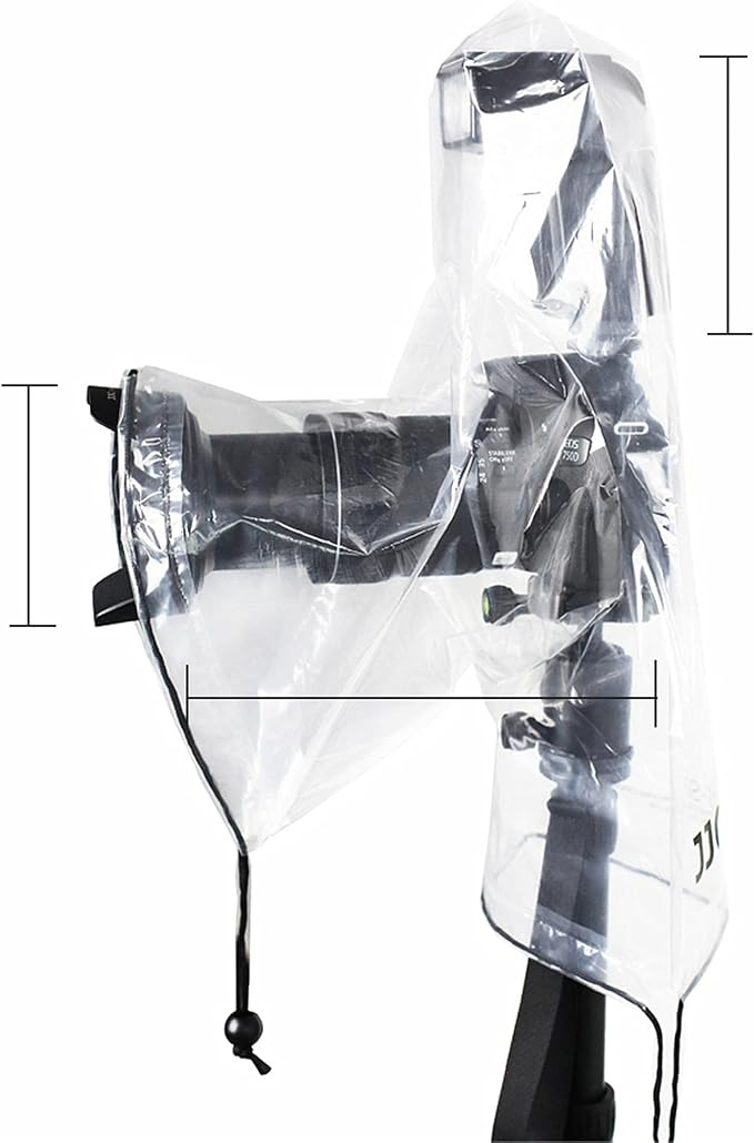 2 Pack Camera Rain Cover with Flash Clear Dust Proof Sleeve Protection - Image 9
