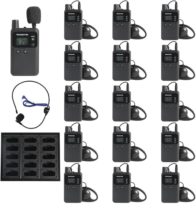 AGJ Wireless Tour Guide System, Tour Guide Microphone and Speaker, Tour Guide by AGJ