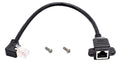 90 Degree Cat 6 Ethernet Cable Left Bend Angle RJ45 Male to Female Shielded by AAOTOKK