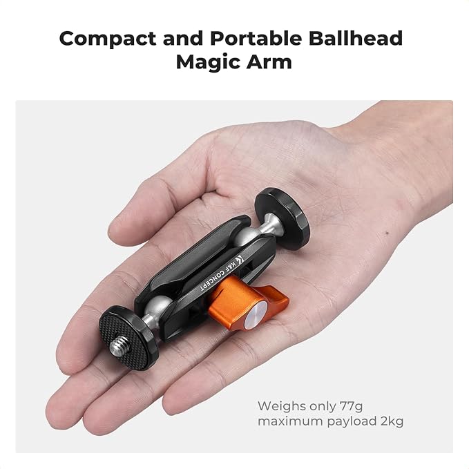 K&F CONCEPT Articulating Mini Magic Arm 360° Swivel Dual Ball Heads - Image 6