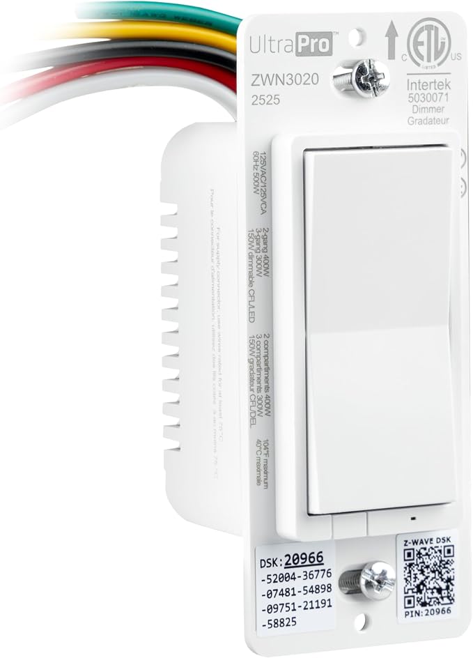 UltraPro Z-Wave Plus Long Range in-Wall Smart Dimmer - Image 2