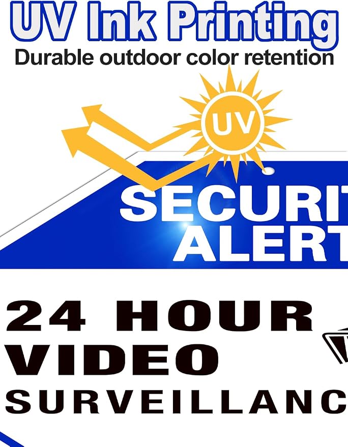 Video Surveillance Sign, Reflective and Waterproof Material 24 Hour - Image 5