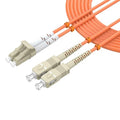 Multimode Duplex OM1 Fiber Patch Cable LC/UPC to SC/UPC 25M/82FT Fiber Optic by lidkew