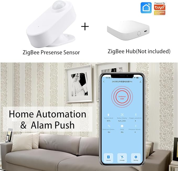 Presence Sensor Wireless, WenzhiIoT Smart Motion Sensor Zigbee 24 GHz Radar - Image 4