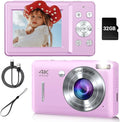 Digital Camera, 44MP Compact Camera, FHD 1080P Point and Shoot Digital Cameras by Gtonster