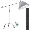 EACHSHOT C Stand Metal with Bag Wheel Max 10.8ft/330cm with 106cm Holding Arm 2 by EACHSHOT