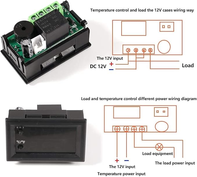 UMLIFE 2PCS Temperature Controller -50 to 110 Celsius DC 12V Programmable - Image 4