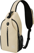 WATERFLY Crossbody Sling Backpack Sling Bag Travel Hiking Chest Bag Daypack by Waterfly