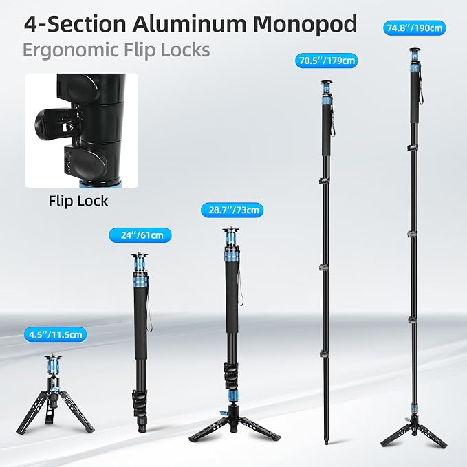 SIRUI AM-404FL Camera Monopod - Image 5