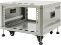 6U Stereo & Studio Rack with Wheels, Open Frame Audio Rack Cabinet, Rolling by Pinelicorn
