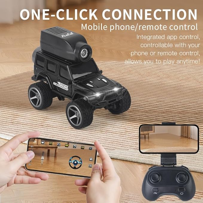 1:64 Mini FPV RC Car, Alloy Crafted Remote Control Truck - Image 5