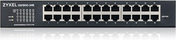 Zyxel 24-Port Gigabit Switch | Smart-Managed | Rack/Table & Fanless Mounting | - Image 2