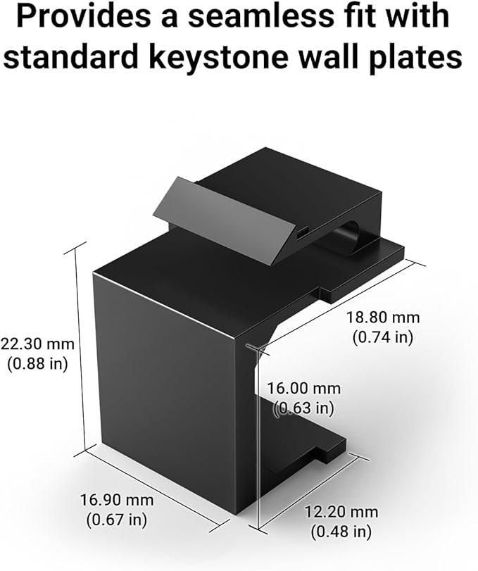 VCE UL Listed Blank Keystone Jack Inserts - Image 9