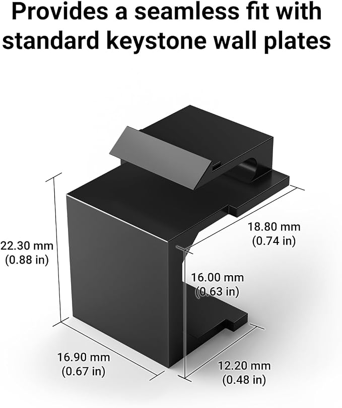 VCE UL Listed Blank Keystone Jack Inserts - Image 7