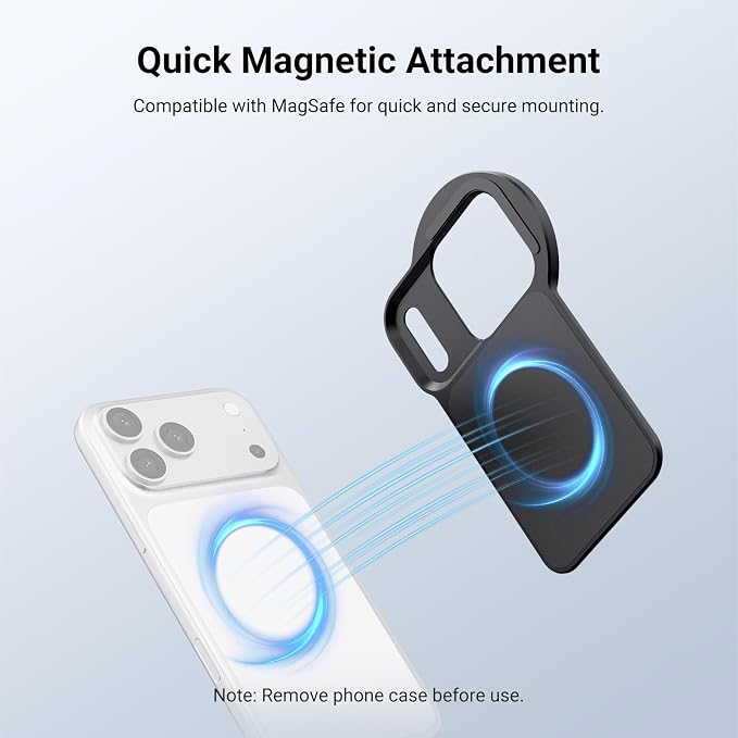 NEEWER 6.3" Magnetic Phone Lens Filter Mount Adapter Backplate Accessories - Image 3