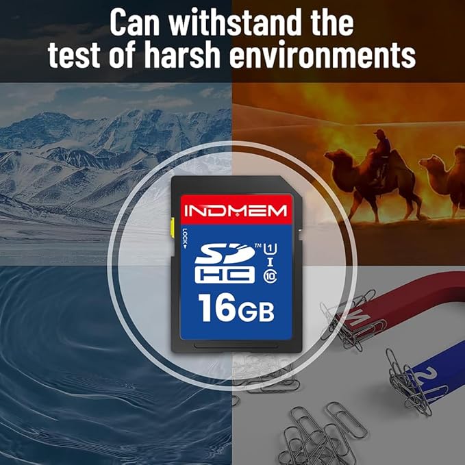 16GB SD Card, 2 Pack SDHC Flash Memory Cards UHS-I U1 Class 10 High-Speed Full - Image 7