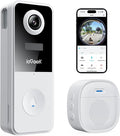 ieGeek Video Doorbell Camera Wireless, Head-to-Toe 180° Ultra View Battery by ieGeek