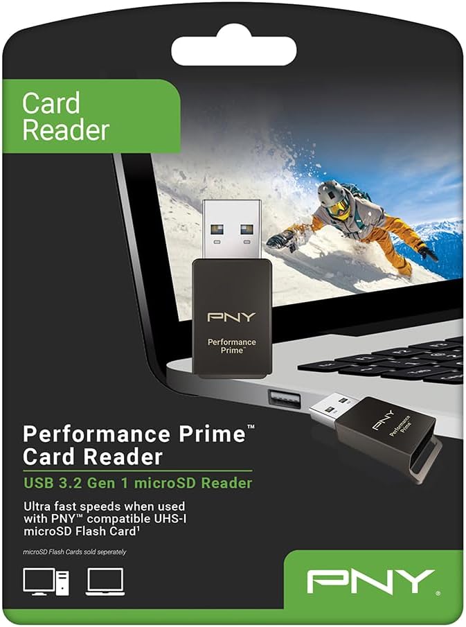 PNY Performance Prime™ USB 3.2 Gen 1 microSD Flash Memory Card Reader – - Image 7