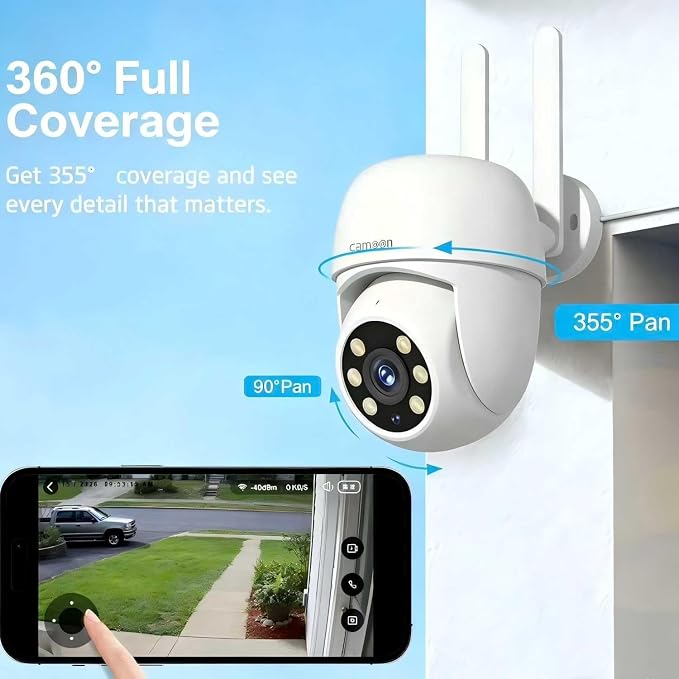 WiFi Security Camera Outdoor Wired, 2.4/5GHz Wi-Fi Camera - Image 6