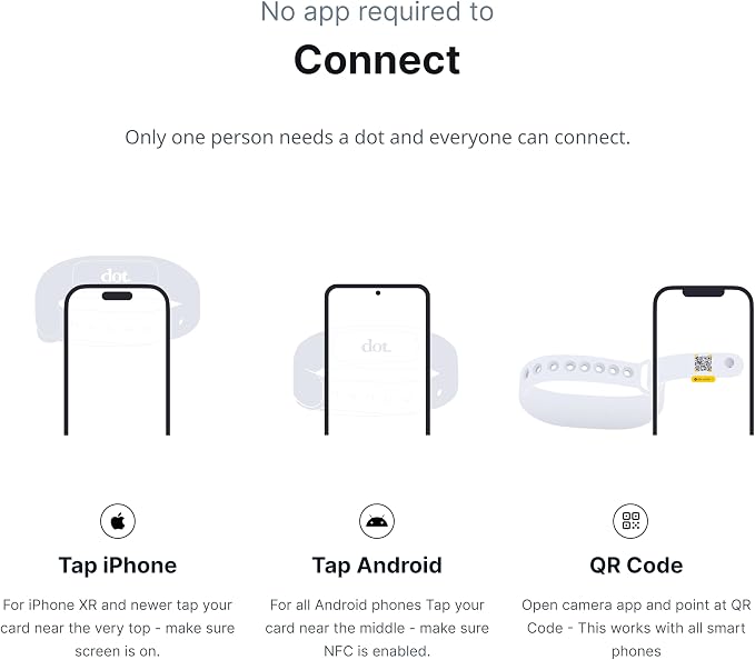 dot. Band - Digital Business Card Wristband - Tap Compatible - Image 2
