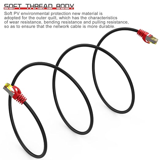 Cat 8 Ethernet Cable 6 ft, 1.5ft 6ft 10ft 20ft 25ft 30ft 75ft 100ft 150ft 200ft - Image 4