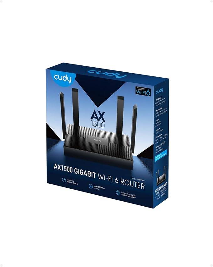 Cudy AX1500 Dual Band Wi-Fi 6 Router, 802.11ax Internet Router, Access Point - Image 8