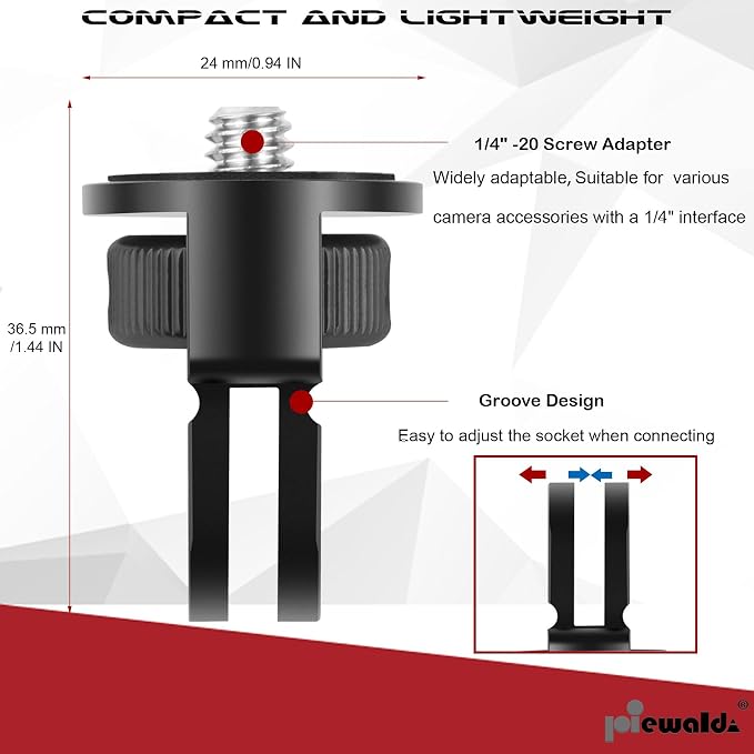 Aluminum Alloy Tripod Adapter, Compatible - Image 2