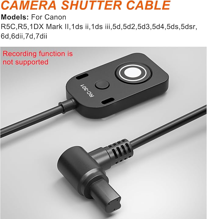for Canon R5C Video Cable Release Cable Remote Camera Small Shutter Release - Image 6