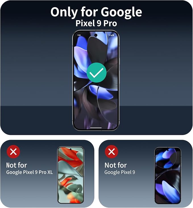 3+3+1-Pack, Privacy Screen Protector and Camera Lens Protector - Image 2