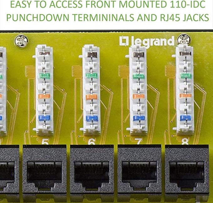 Legrand - OnQ Cat 6 Network Interface Module - Compatible - 8-Port Ethernet - Image 5