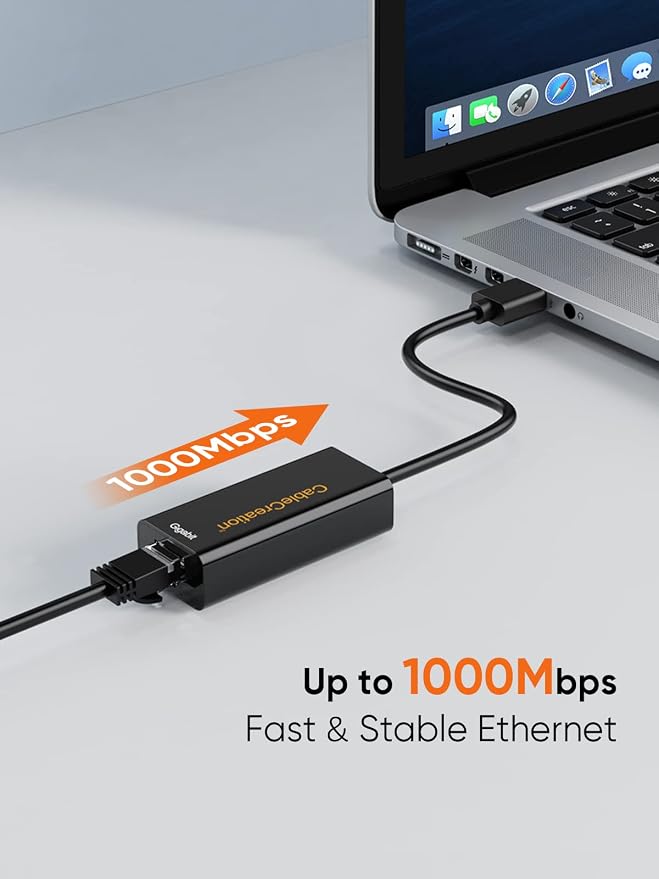 USB to Ethernet Adapter, CableCreation USB 3.0 to 10/100/1000 Gigabit Wired LAN - Image 3