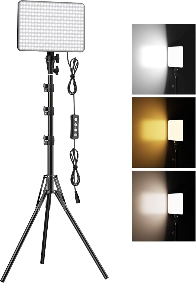 30W Upgraded Photography Lighting Kit, Anautin 1-Pack LED Video Lighting by Anautin