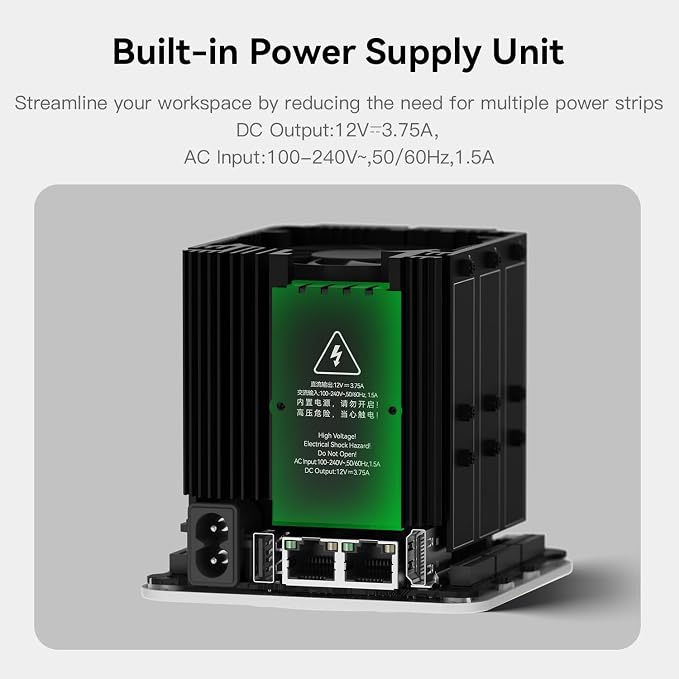 Beelink ME Mini PC, Desktop NAS Intel N95 12G LPDDR5, 64G EMMC, 6 x M.2 SSD - Image 7