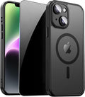 for iPhone 14 Case with Privacy Screen Protector and Camera Protection by ZOZDOKG