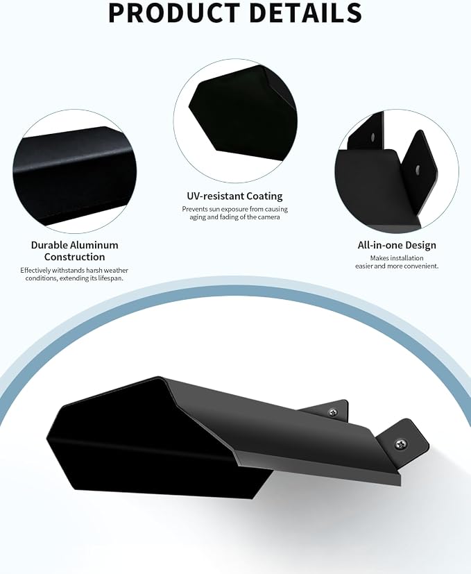 Universal Sun Rain Shade Camera Cover Shield, Protective Roof - Image 5
