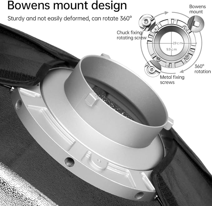 Godox FW60x90CM / 24"x36" Bowens Mount Strip Honeycomb Grid Softbox, Portable - Image 4