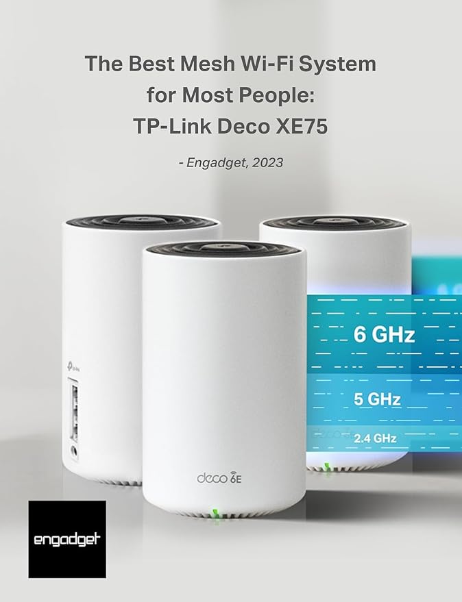 TP-Link Deco XE75 AXE5400 Tri-Band WiFi 6E Mesh System - Image 2
