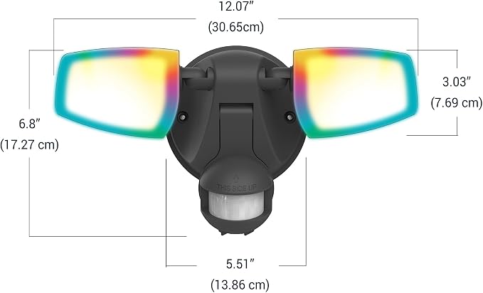 HALO ESF Motion Smart Wi-Fi Color Changing LED Outdoor Security Floodlight - Image 9