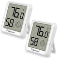 Geevon 2 Pack Mini Digital Hygrometer Gauge Indoor Thermometer – LCD Monitor by GEEVON