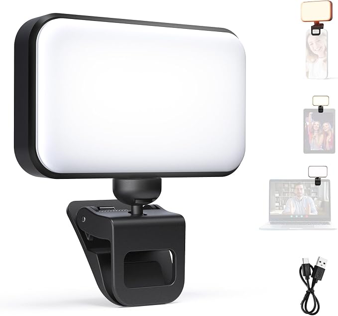 NEEWER Entry Level Version LED Selfie Light, 54 LEDs Plastic Clip on Phone Fill by Neewer