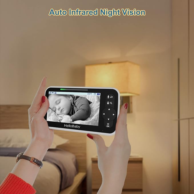 HelloBaby 5 Inch Video Baby Monitor - Image 8