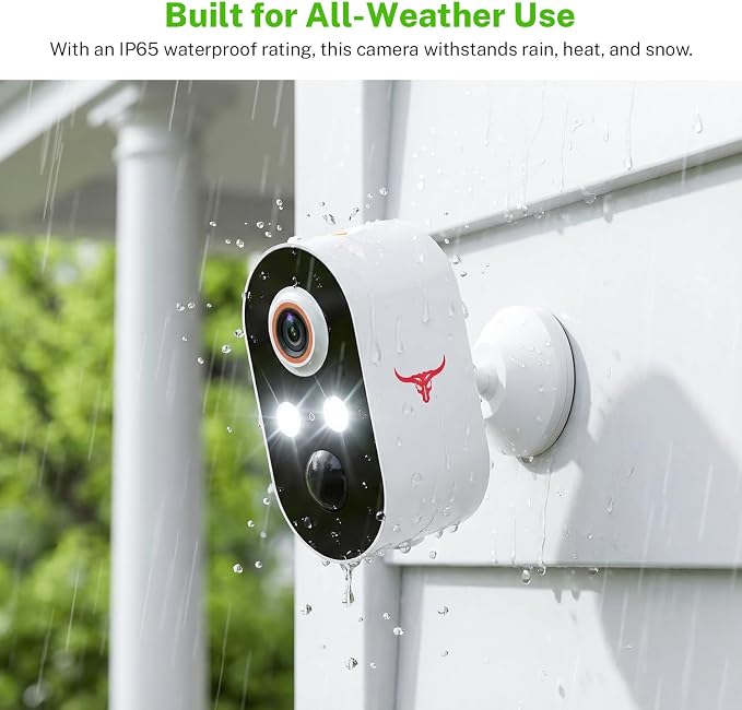 1080P Wireless Security Camera Outdoor, Battery Powered, 2.4G WiFi, Motion - Image 5